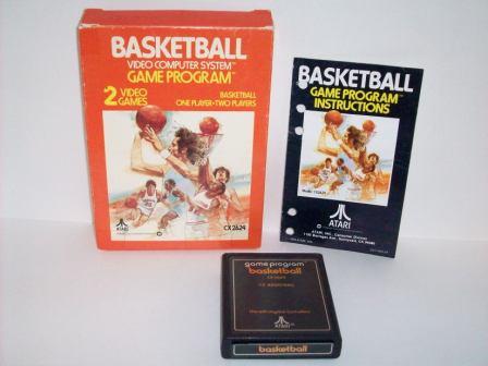 Basketball (Atari text label) (CIB) - Atari 2600 Game